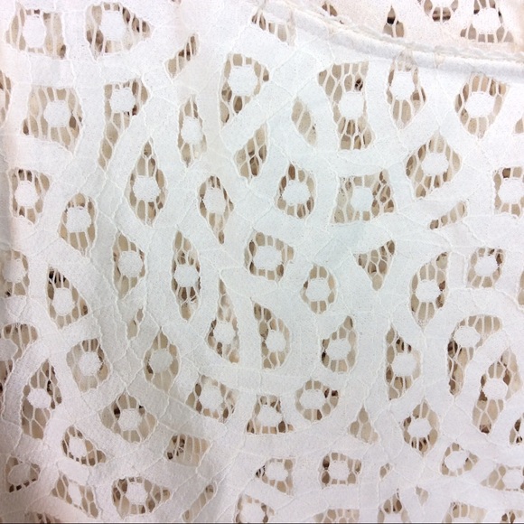Loft Cream Lace Top Large - Picture 2 of 5